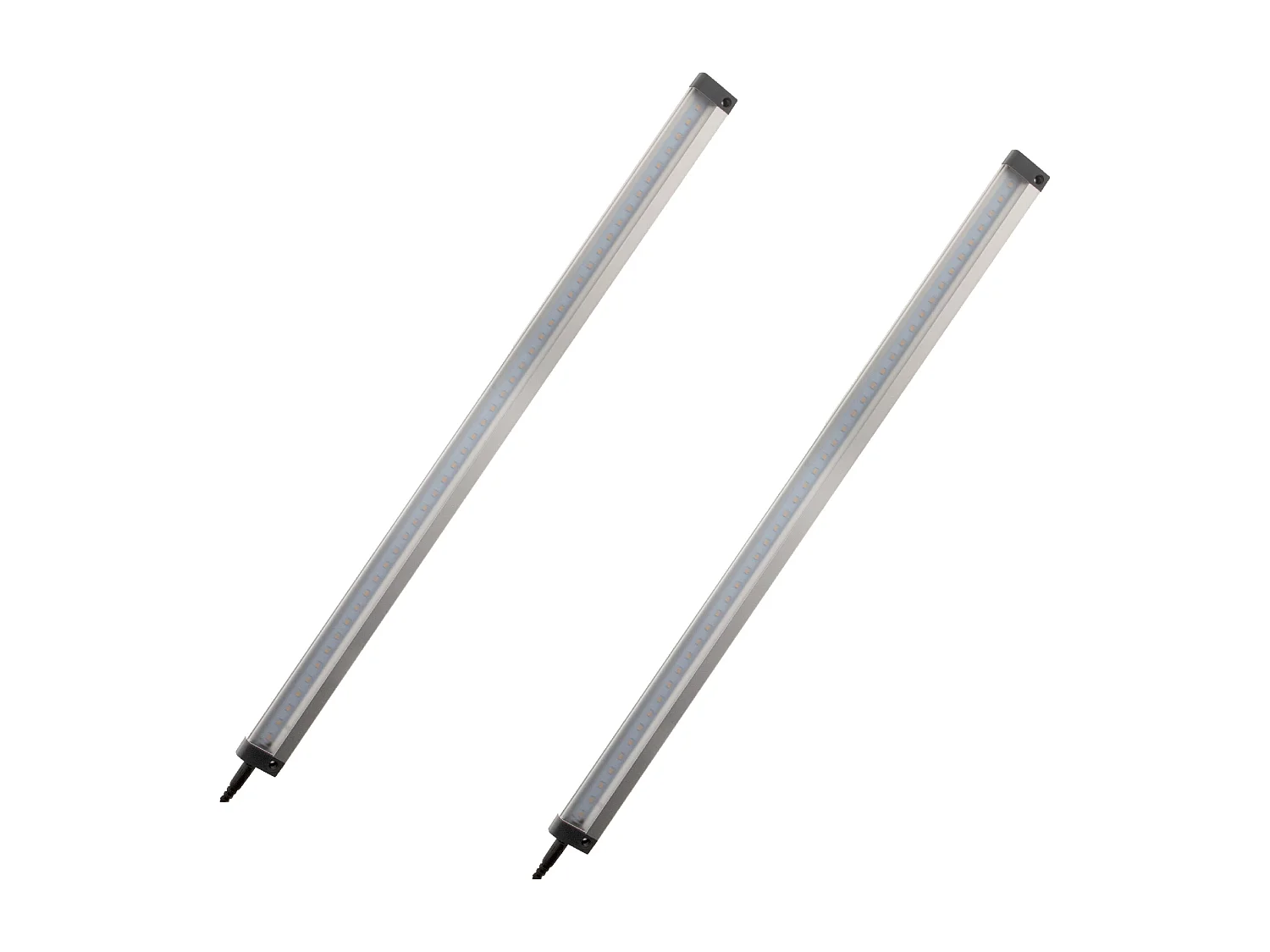 Lot de 2 réglettes extraplates LED 5W + détecteur de mouvement - 50cm - Zenitech