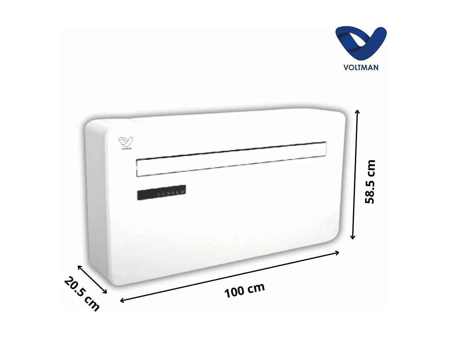 Climatiseur monobloc 8000BTU 3en1 Ventilateur Déshumidificateur - 2350W - Voltman