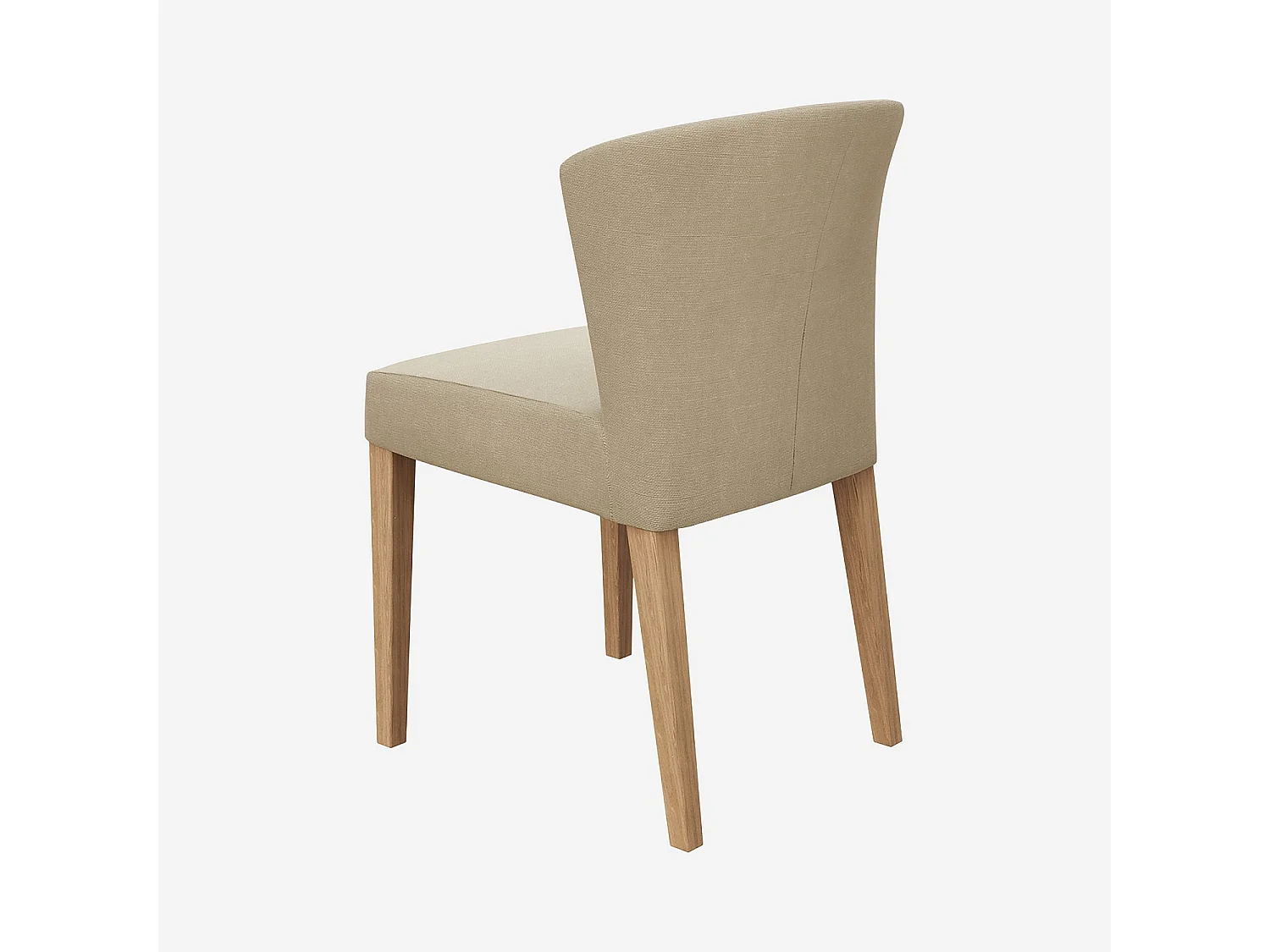 Habitat - Lot de 2 chaises en tissu - Grège - Valentina