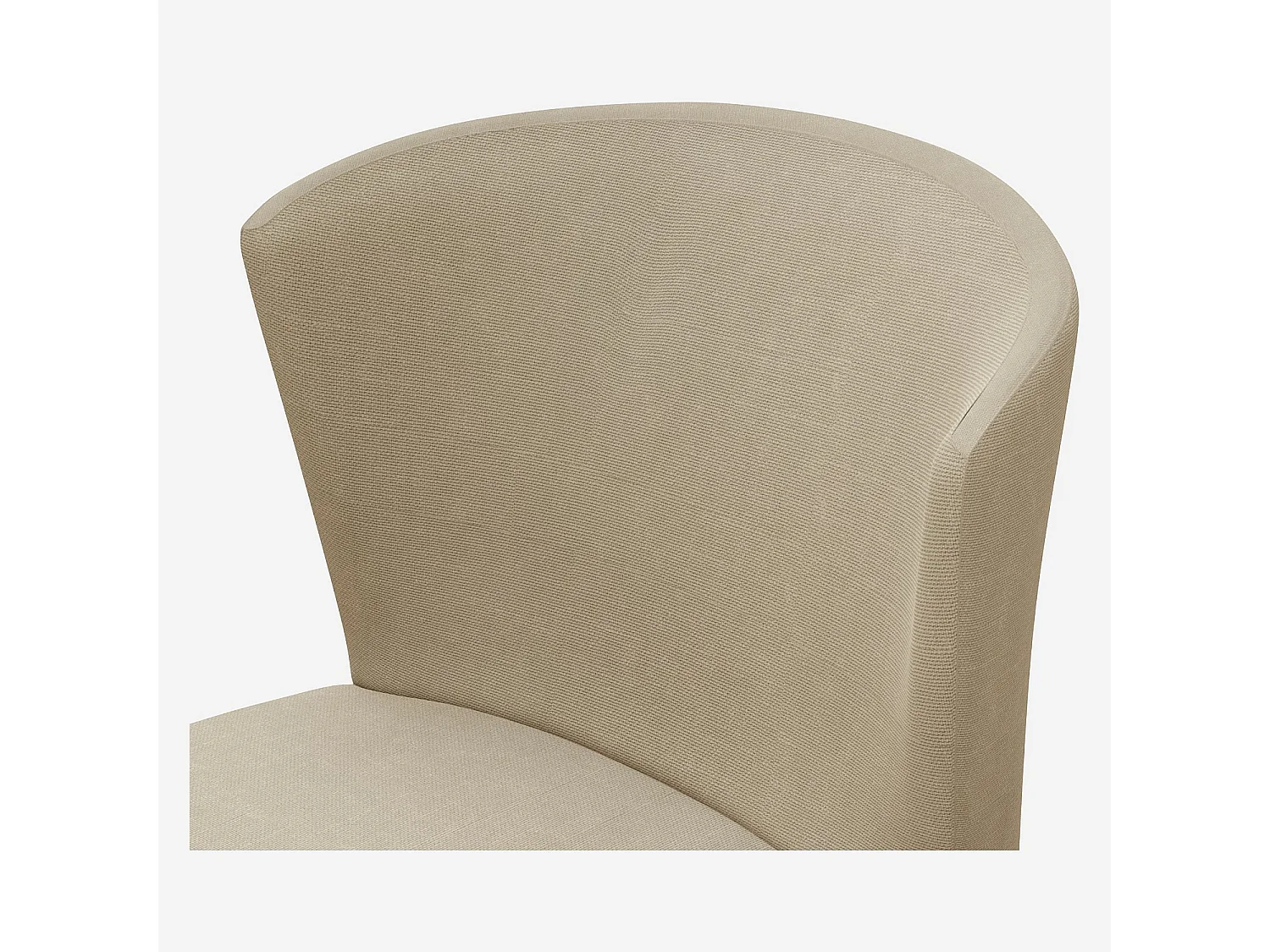 Habitat - Lot de 2 chaises en tissu - Grège - Valentina