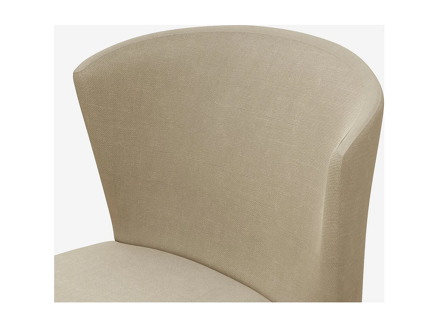 Habitat - Lot de 2 chaises en tissu - Grège - Valentina