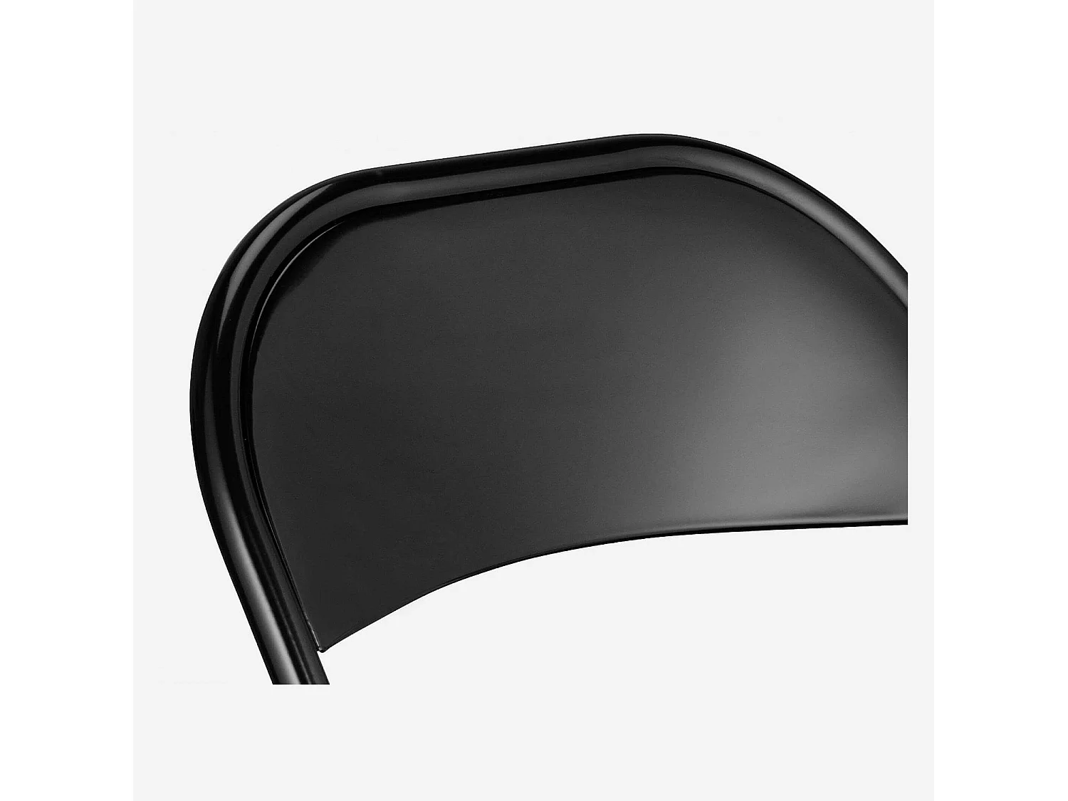 Lot de 4 chaises pliantes en acier laqué - Noir