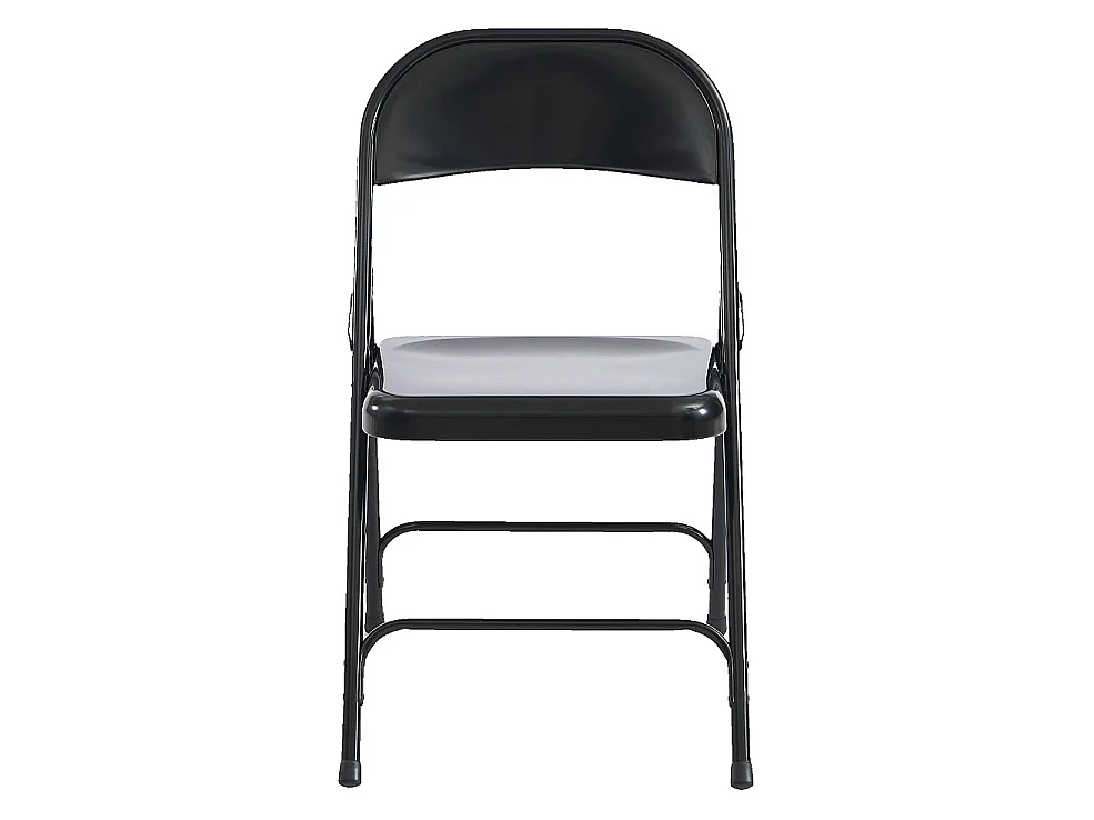 Habitat - Chaise pliante en acier laqué - Noir - Macadam
