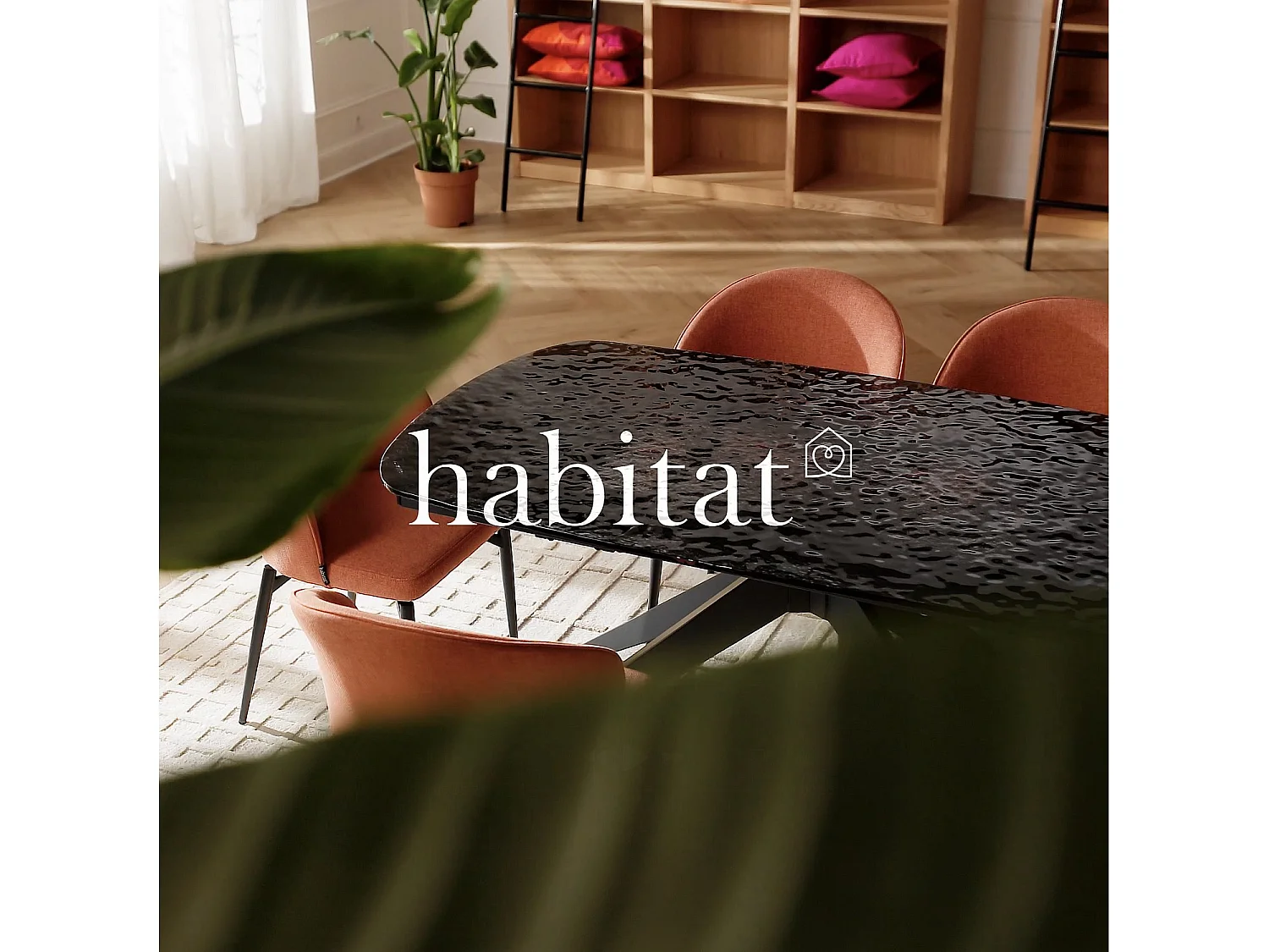 Lot de 2 chaises en tissu et métal - Gris ardoise