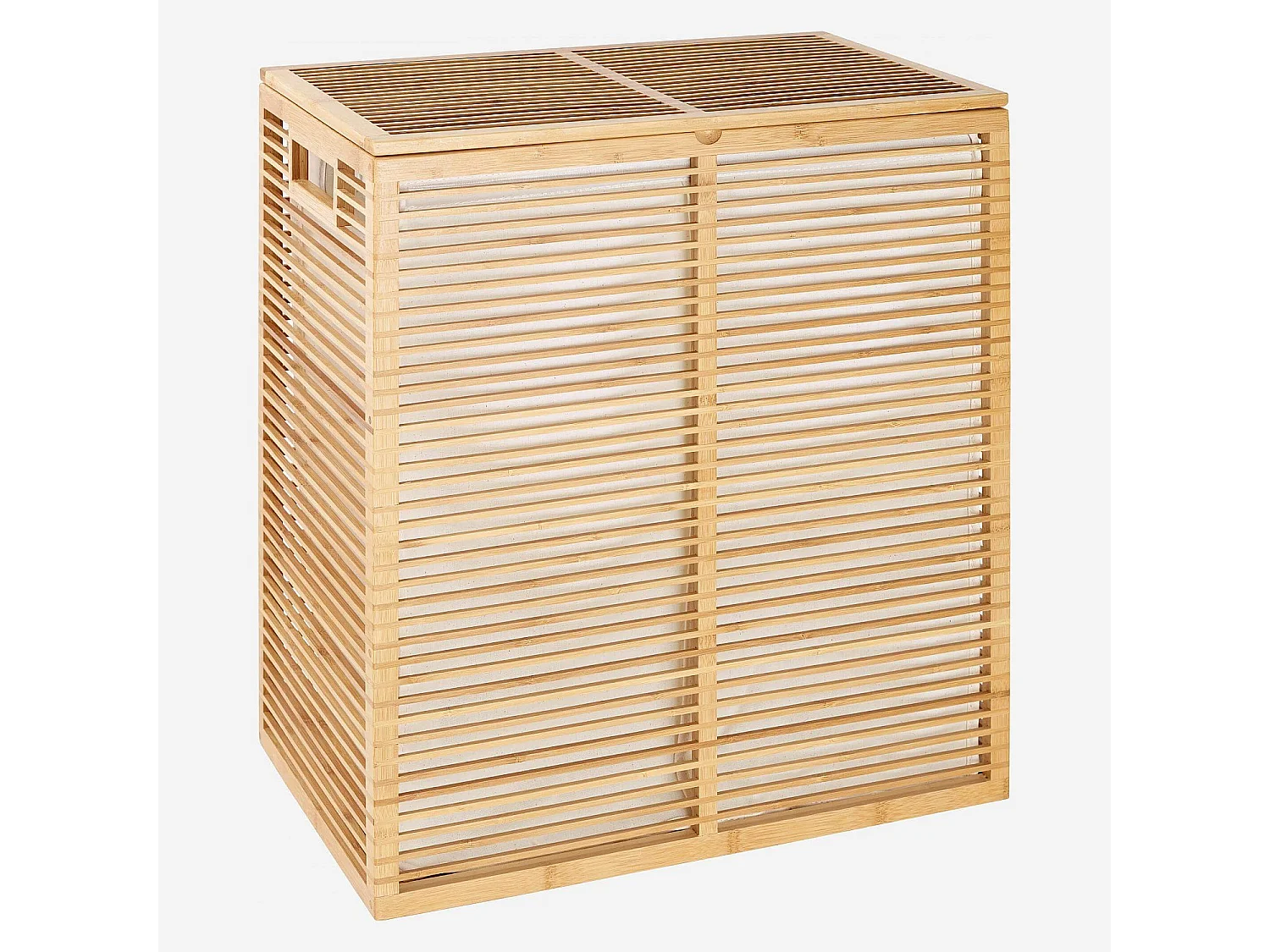 Habitat - Panier à linge en bambou - Naturel - Charles