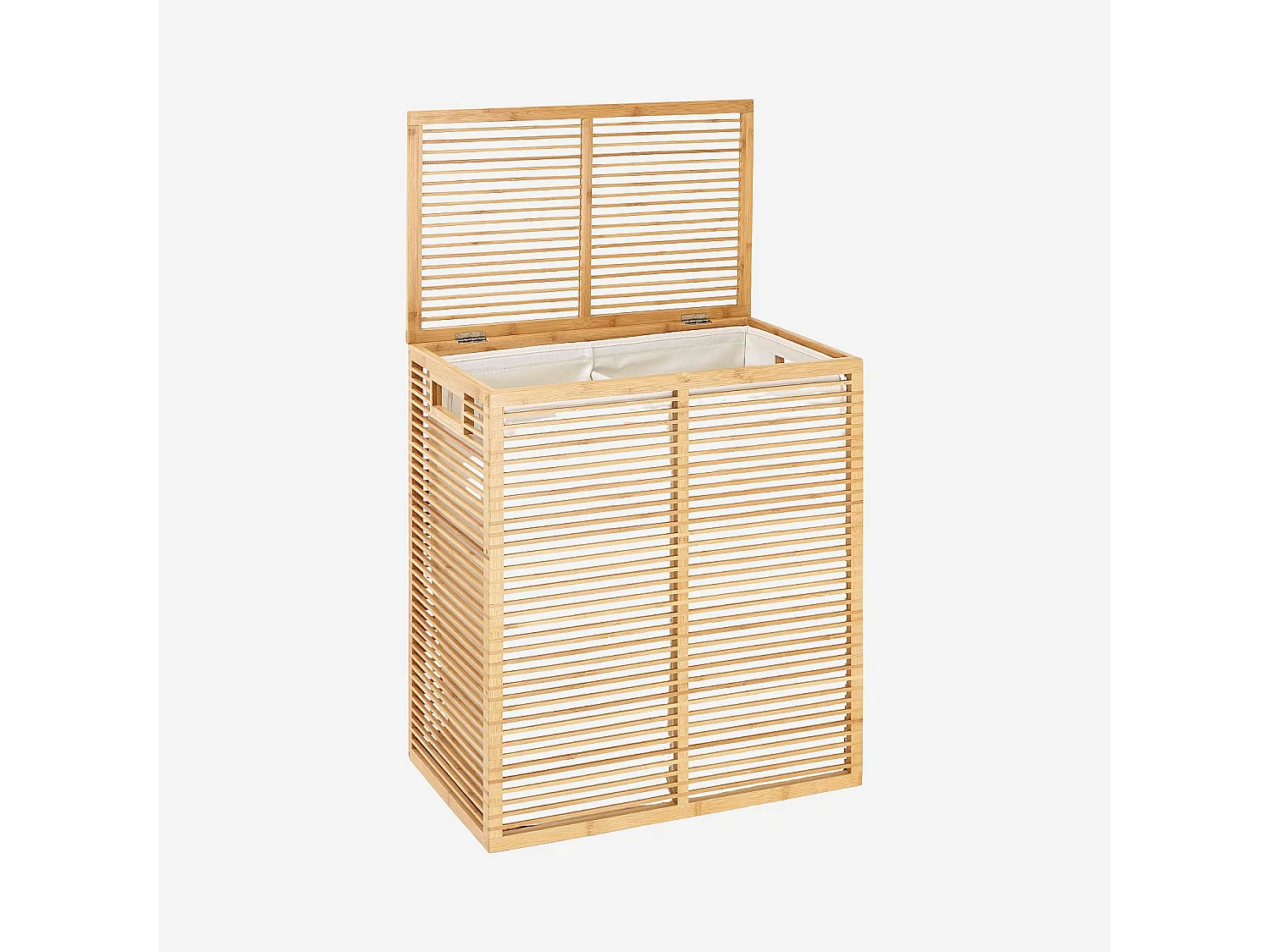 Habitat - Panier à linge en bambou - Naturel - Charles