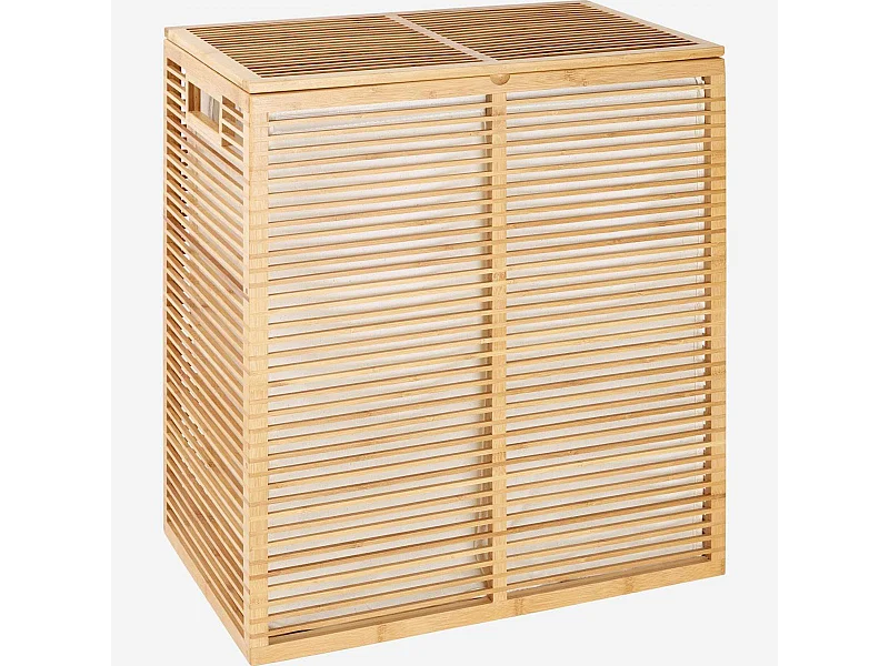 Habitat - Panier à linge en bambou - Naturel - Charles