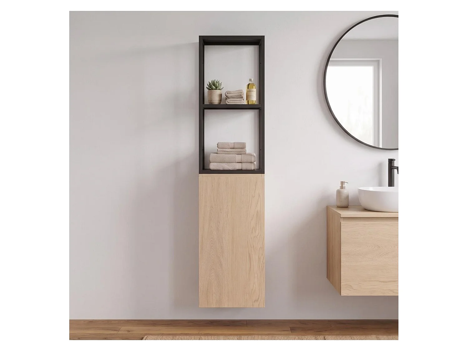 Module de rangement - Etagère en métal - faible profondeur 30x60cm