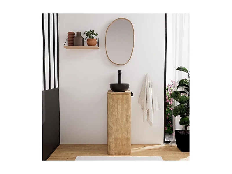 Mobile lavabo + lavabo + rubinetto + set specchio TOM