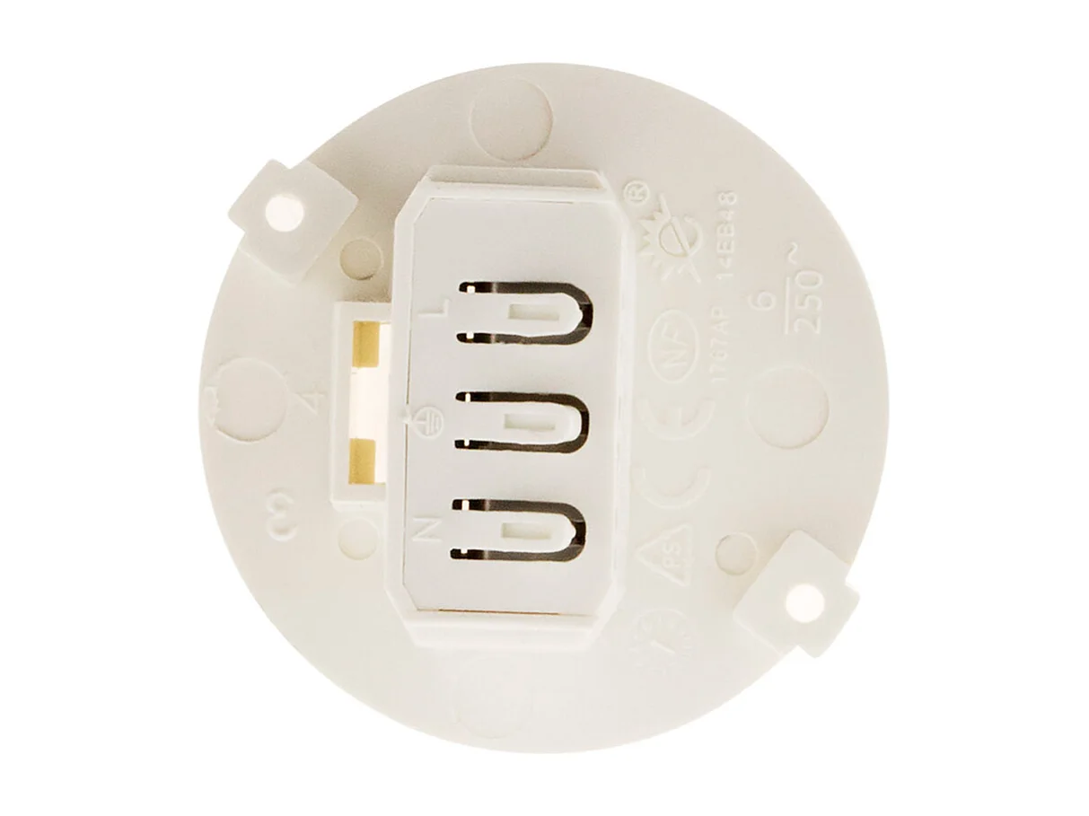 Lot de 5 couvercles DCL pour boîte applique Ø50mm - Blanc - Zenitech