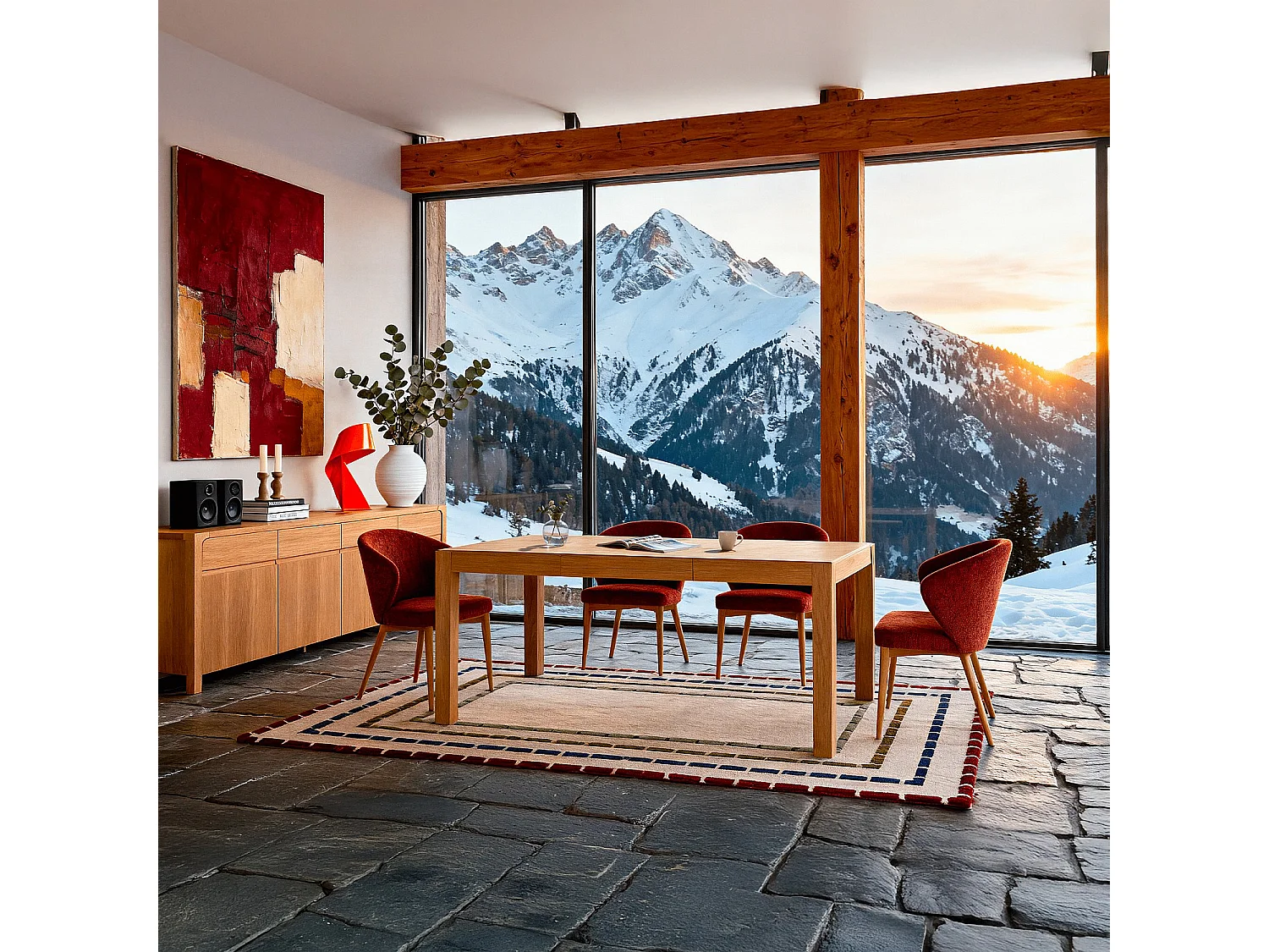 Habitat - Table rectangulaire extensible en chêne - Drio