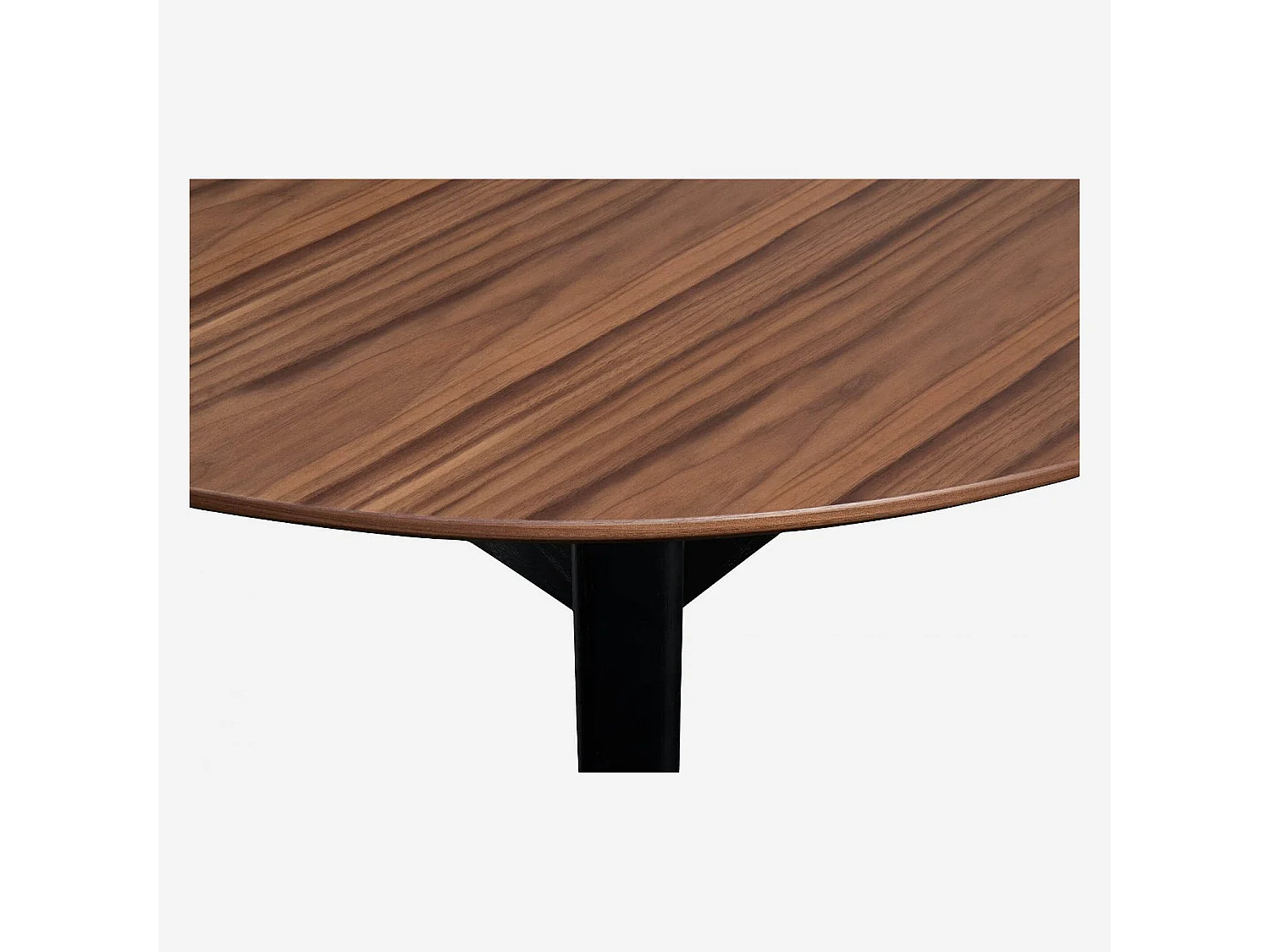 Habitat - Table ronde extensible en noyer - Moder