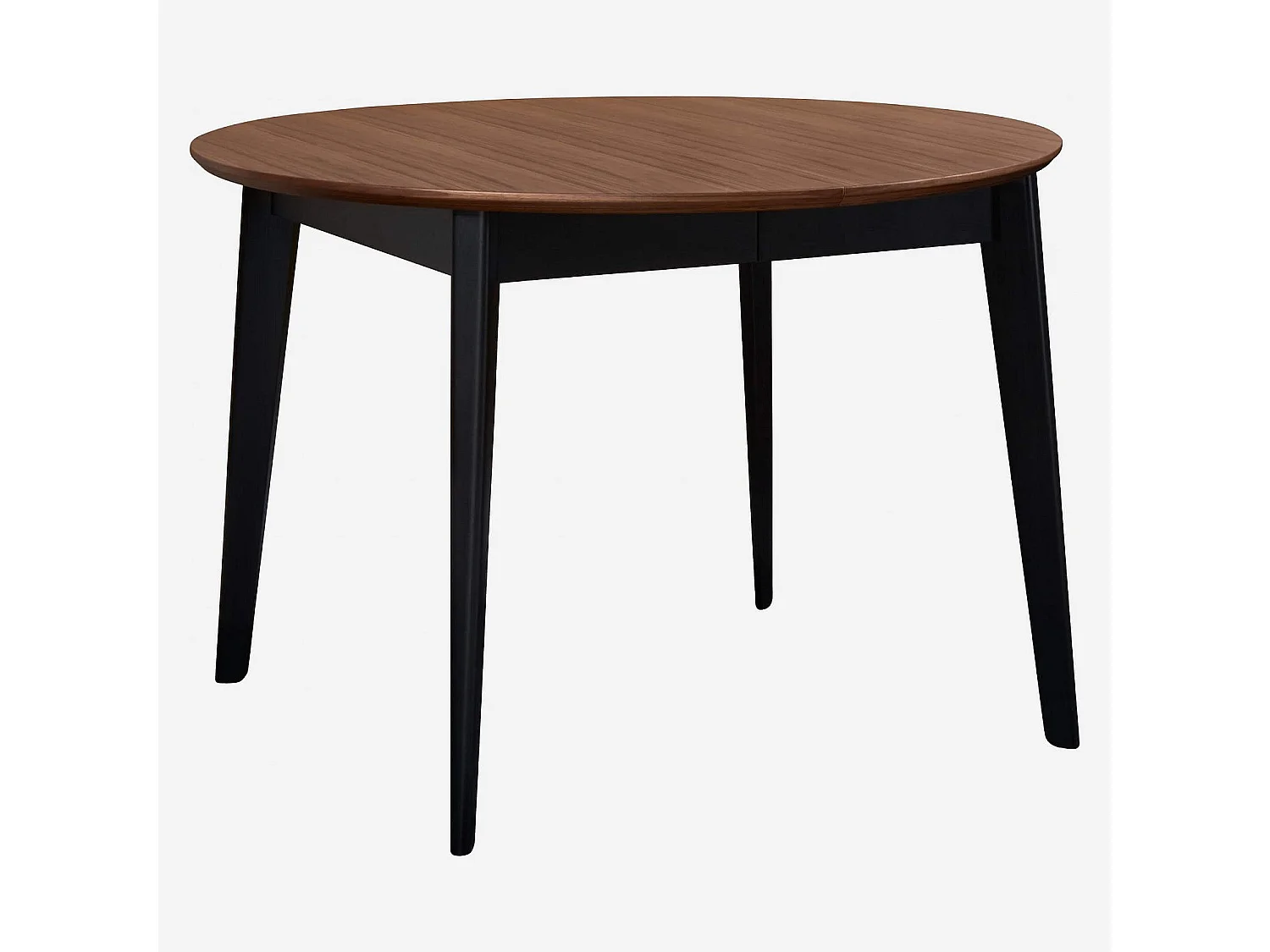 Habitat - Table ronde extensible en noyer - Moder
