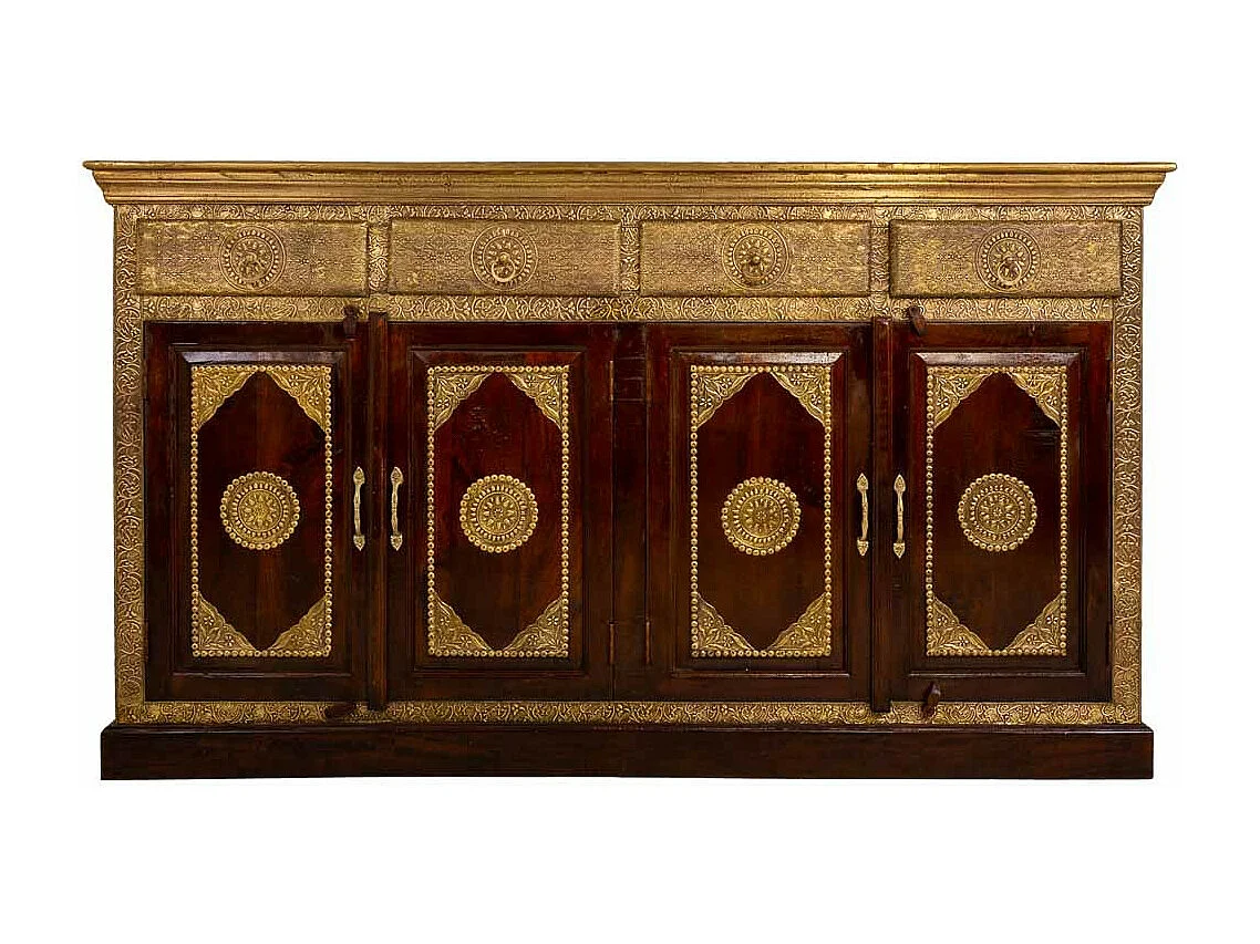 Aparador de madeira artesanal 175x50x101h cm