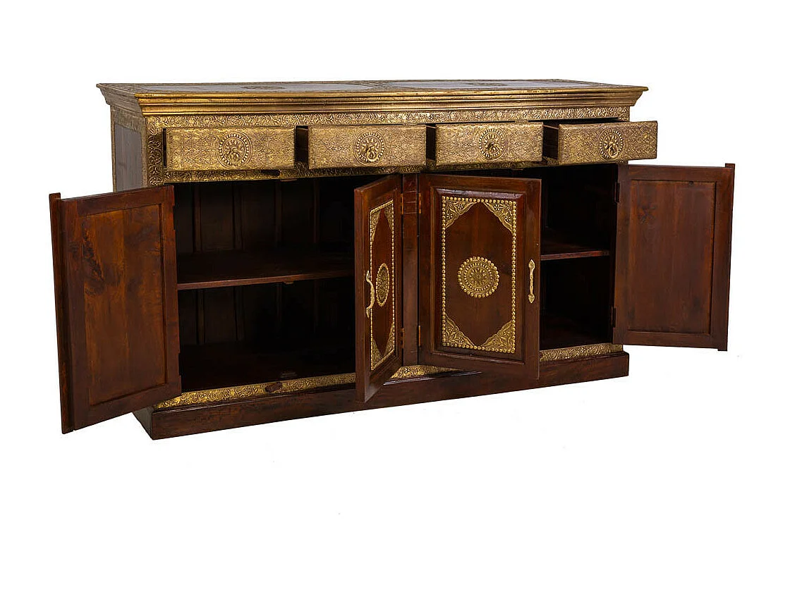 Aparador de madeira artesanal 175x50x101h cm