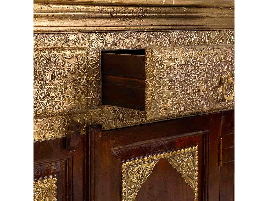 Aparador de madeira artesanal 175x50x101h cm