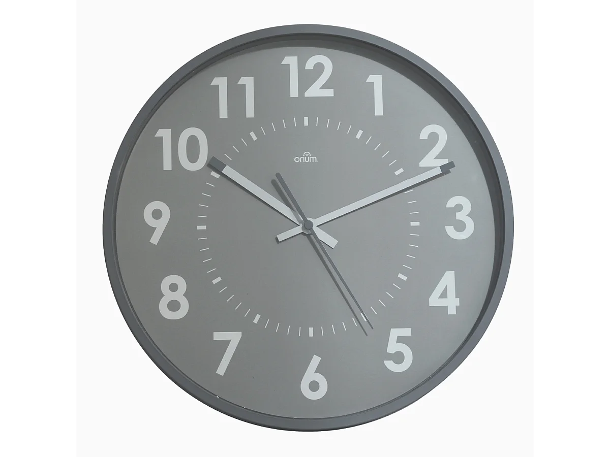 Horloge silencieuse Abylis Ø30cm - Gris - Orium