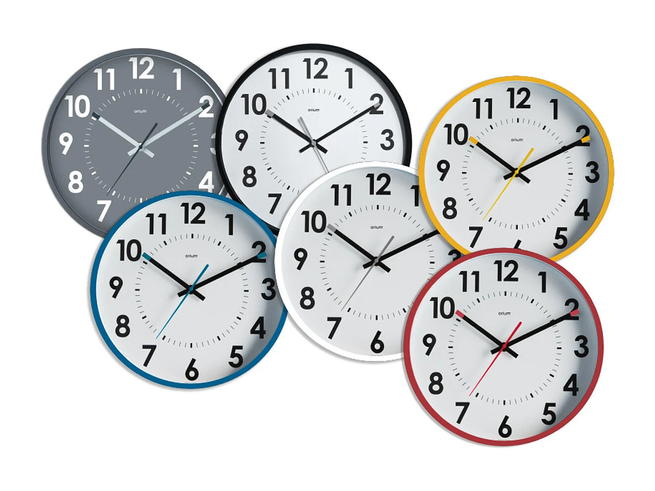 Horloge silencieuse Abylis Ø30cm - Gris - Orium