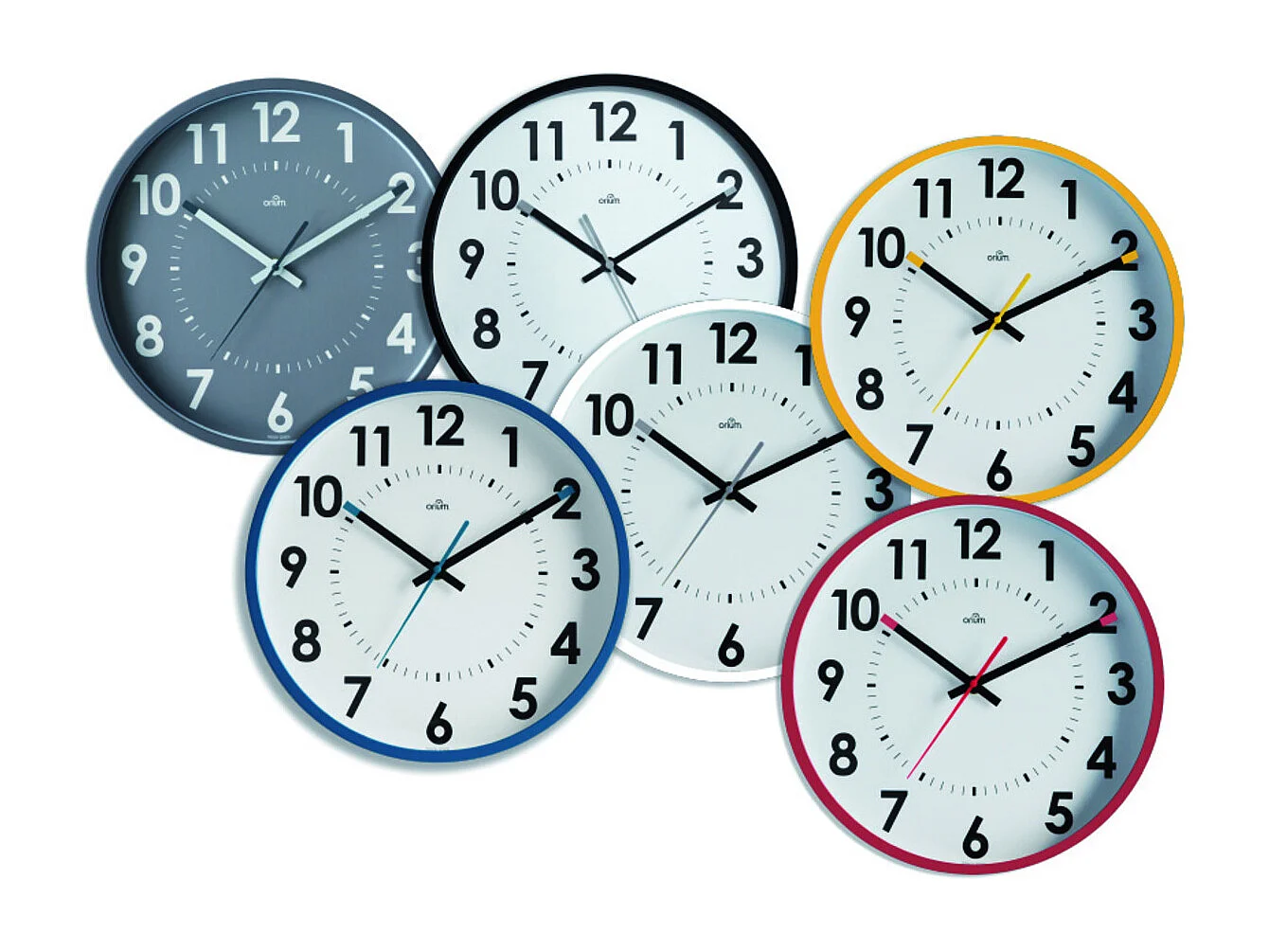 Horloge silencieuse Abylis Ø30cm - Noir - Orium