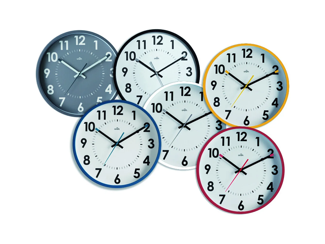 Horloge silencieuse Abylis Ø30cm - Noir - Orium