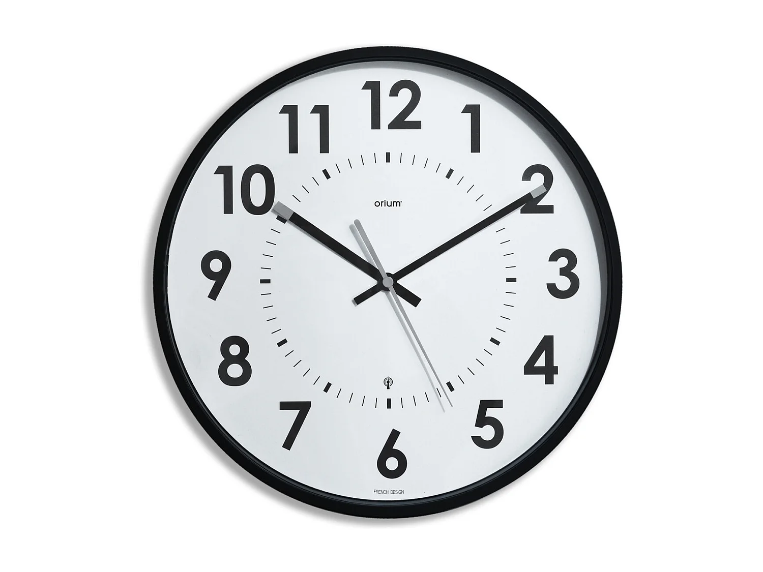 Horloge radio contrôlée Abylis Ø30cm - Noir - Orium