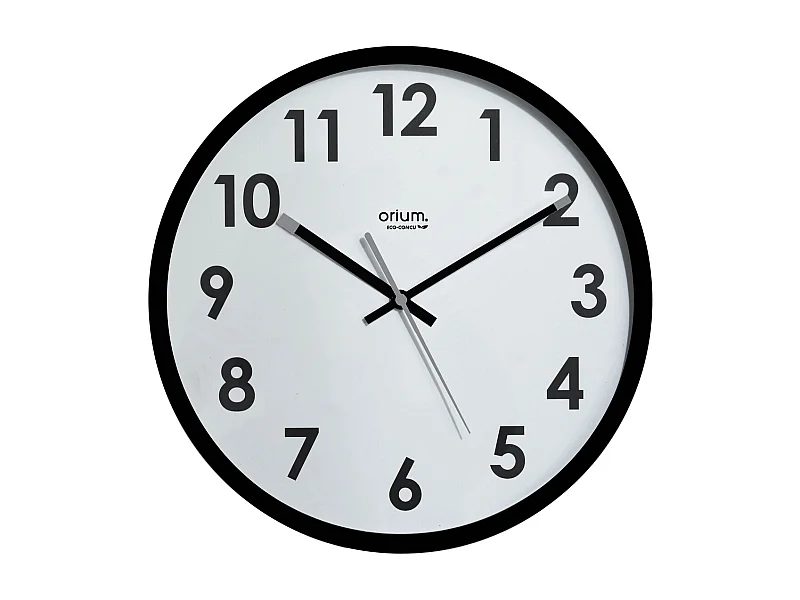 Horloge Naturalis Ø30cm - Noir - Orium
