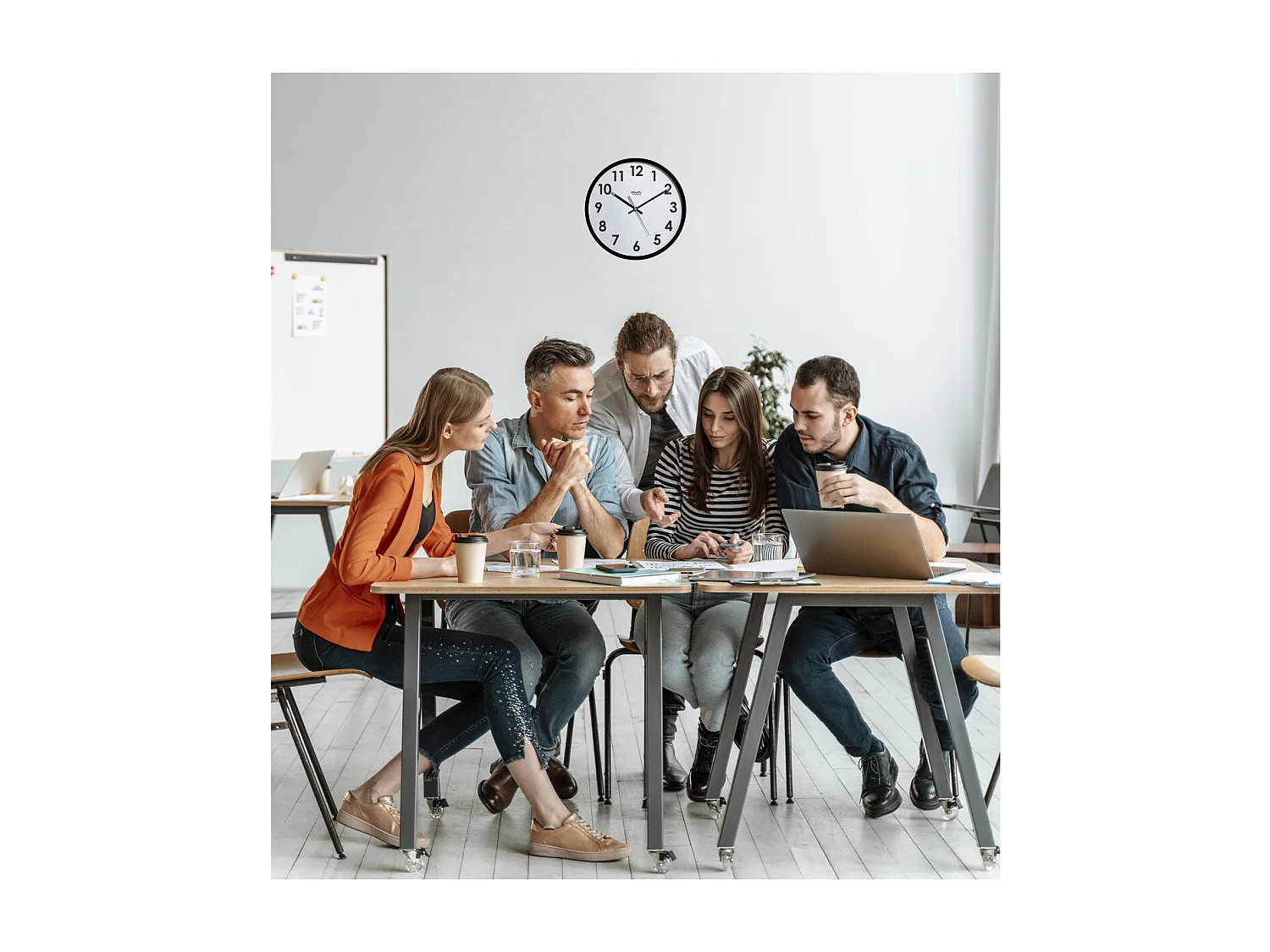 Horloge Naturalis Ø30cm - Noir - Orium