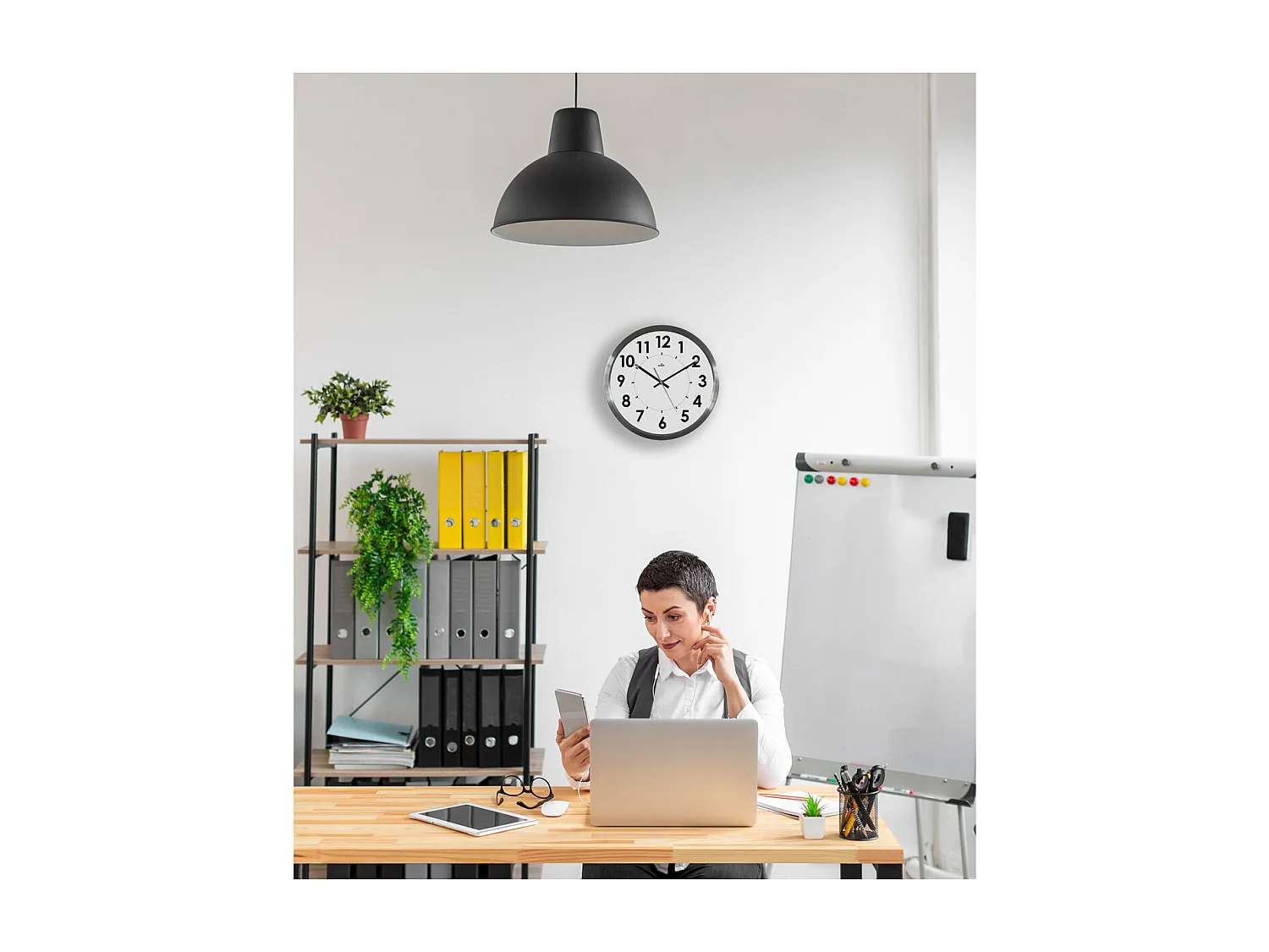 Horloge Inox Stan Ø25cm - Orium