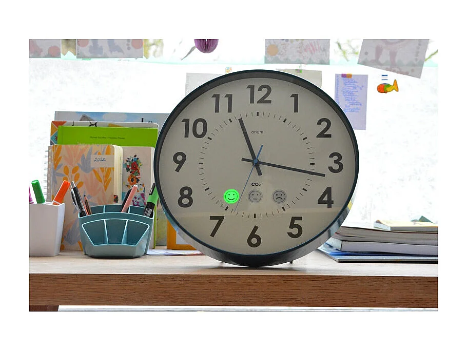 Moniteur d air Orium Capteur CO2 Horloge analogique Quaelis 15