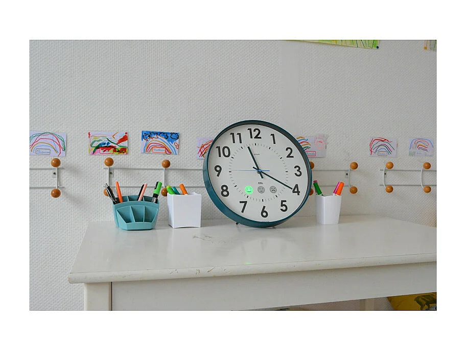 Moniteur d air Orium Capteur CO2 Horloge analogique Quaelis 15