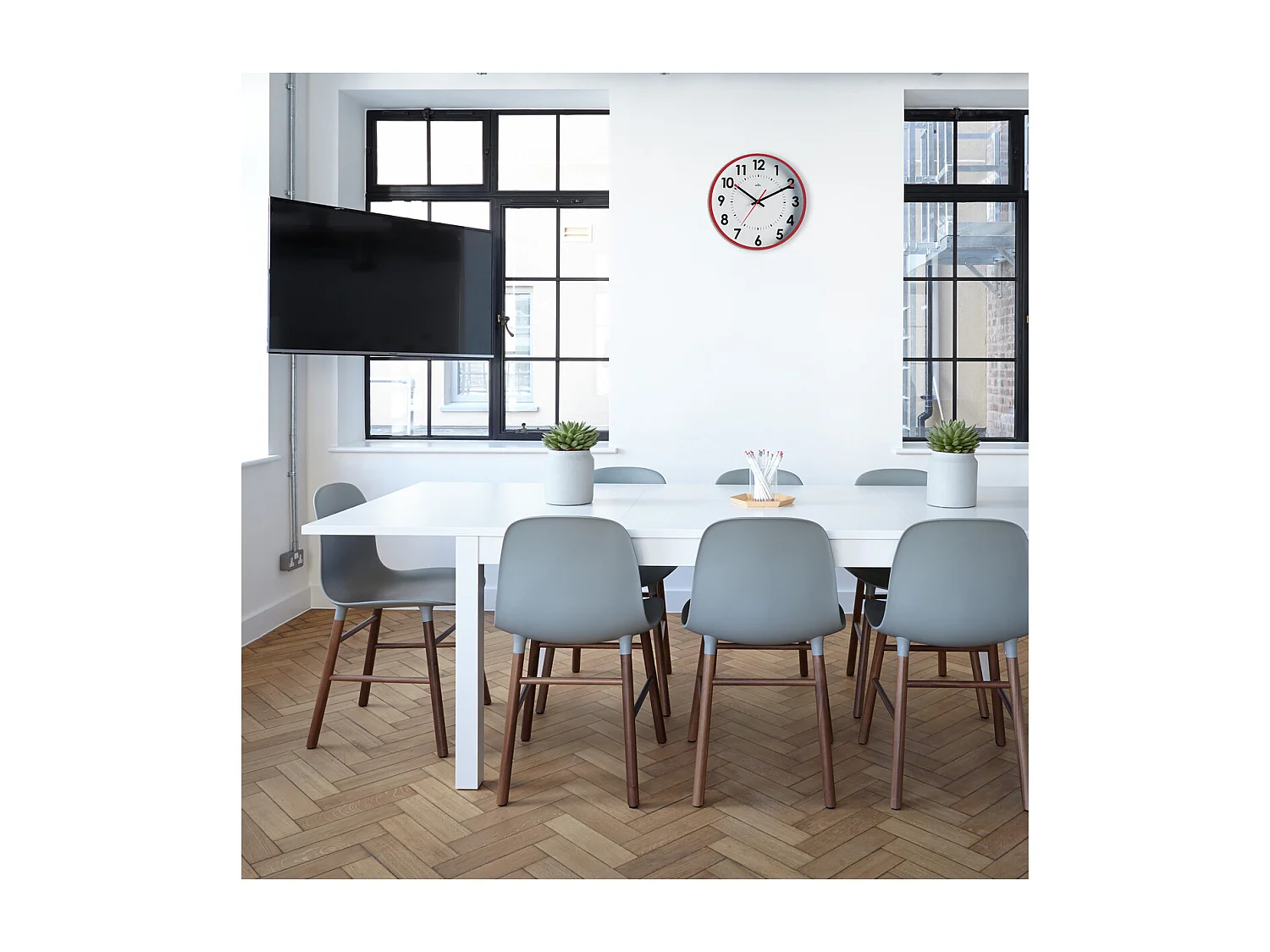 Horloge silencieuse Abylis Ø30cm - Lie de vin - Orium