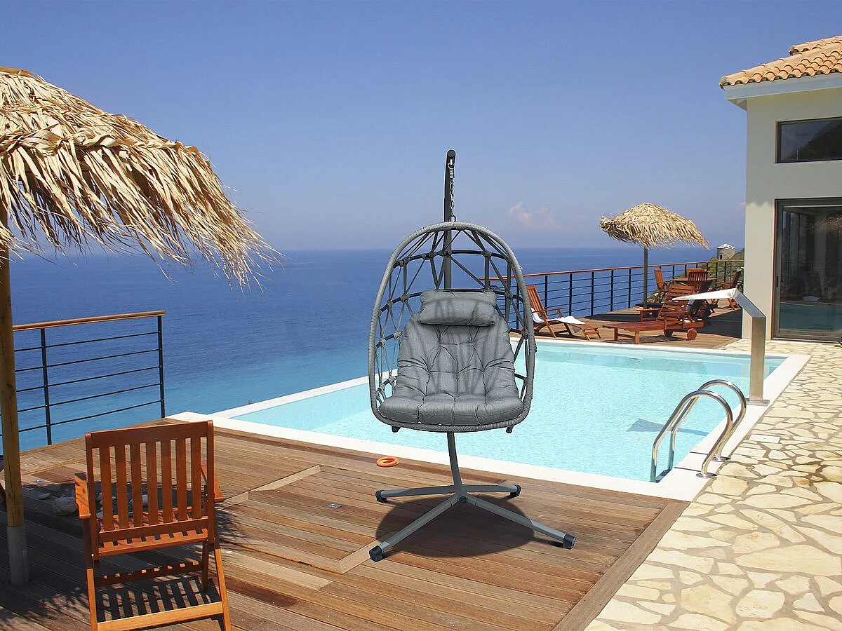 Hangende tuinstoel "Cony" Grijs Comfortabel en Elegant