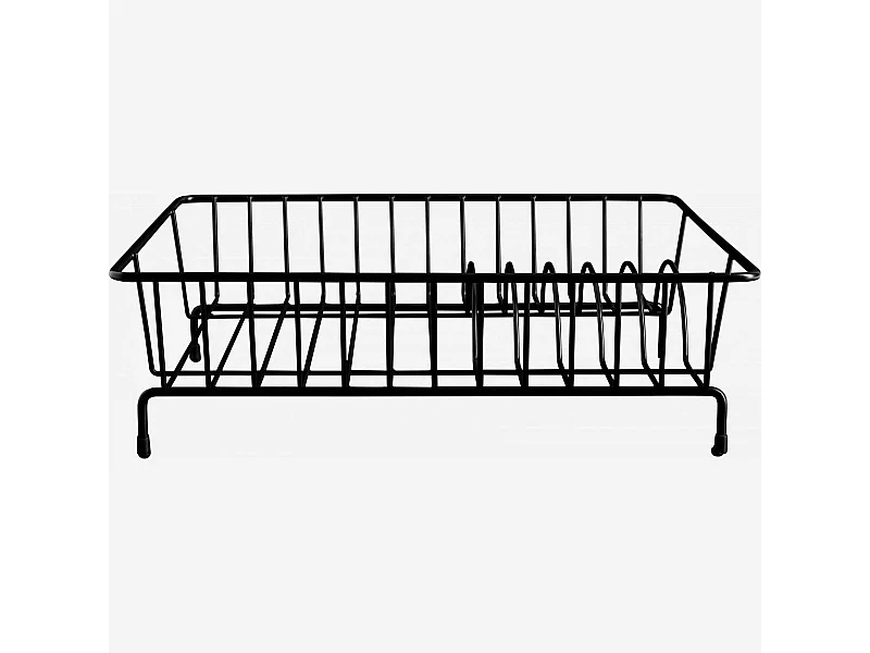 Habitat - Égouttoir à couverts - Métal - Noir - Mikado