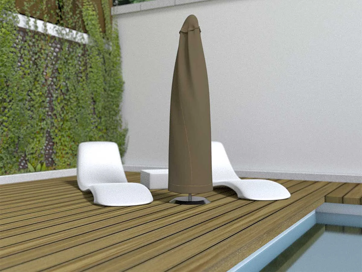 Funda protectora para sombrilla COVERTOP - Topo - 60 x 200 cm