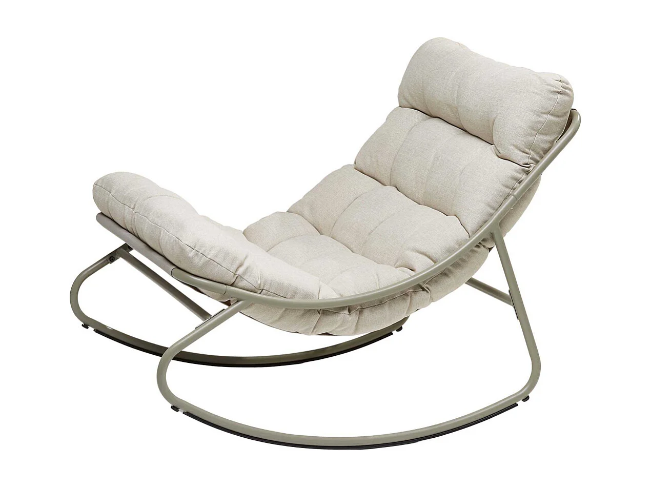 Fauteuil à bascule avec coussin rembourré Relax