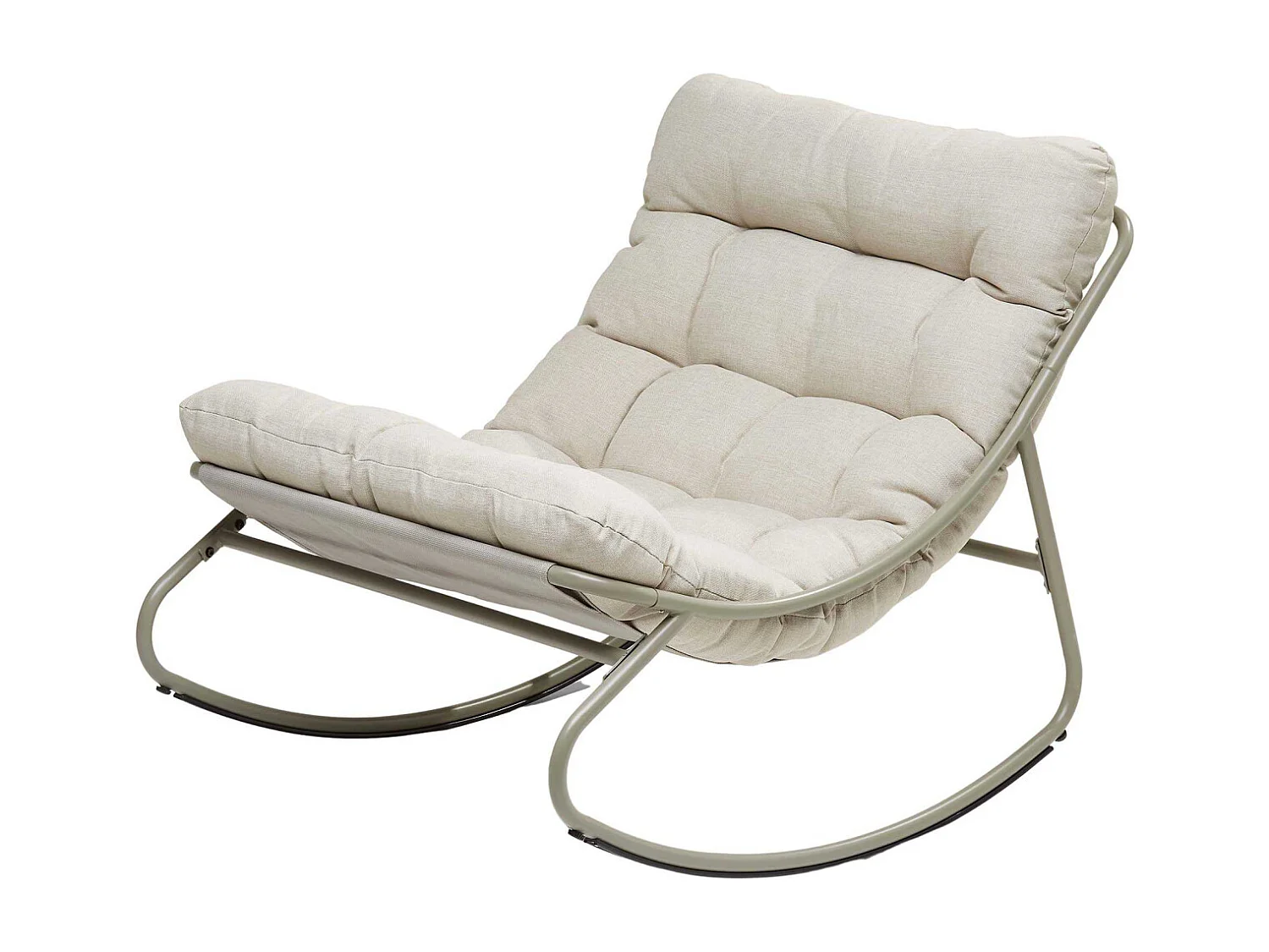 Fauteuil à bascule avec coussin rembourré Relax