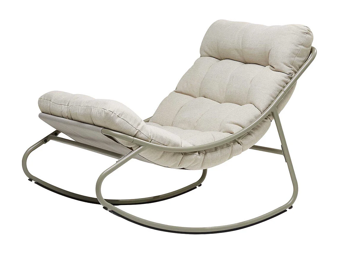 Fauteuil à bascule avec coussin rembourré Relax