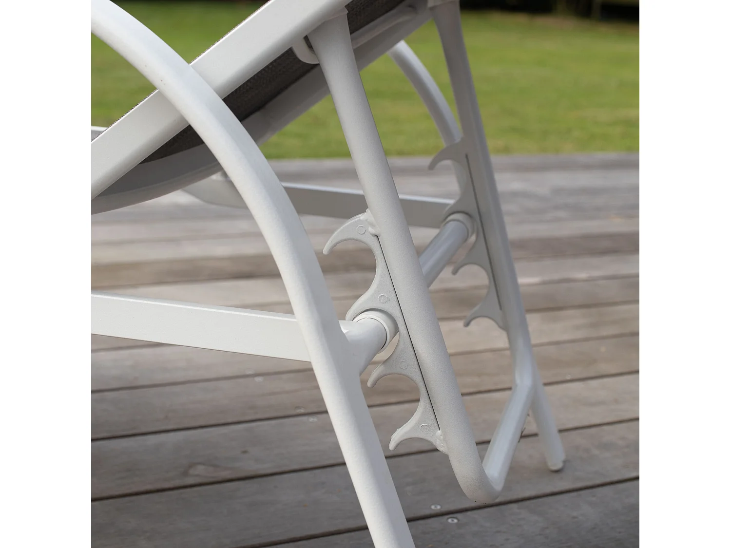 Bain de soleil en aluminium Blanc SUNSET