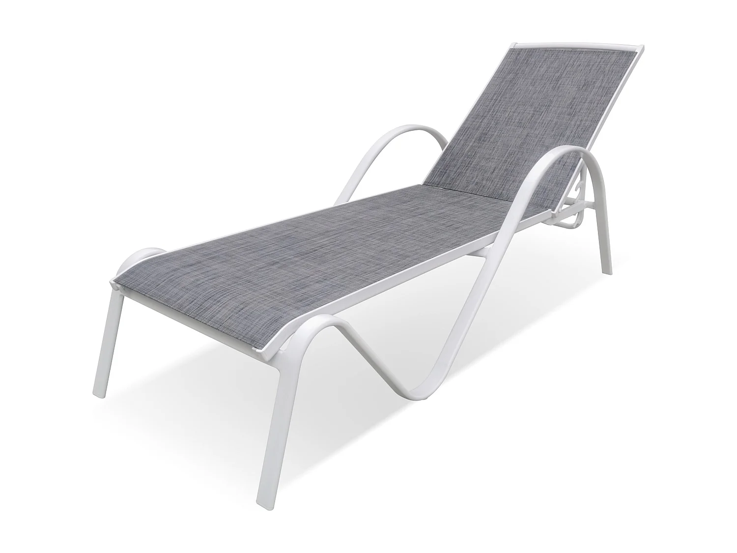 Bain de soleil en aluminium Blanc SUNSET