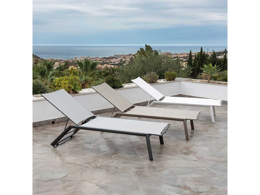 Bain de soleil en aluminium Menorca