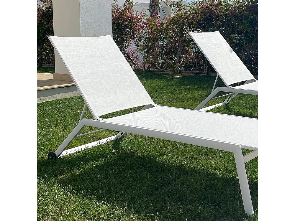 Bain de soleil en aluminium Menorca