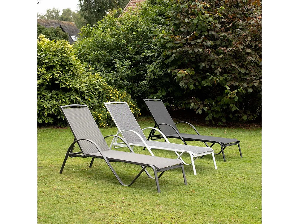 Bain de soleil en aluminium Noir SUNSET