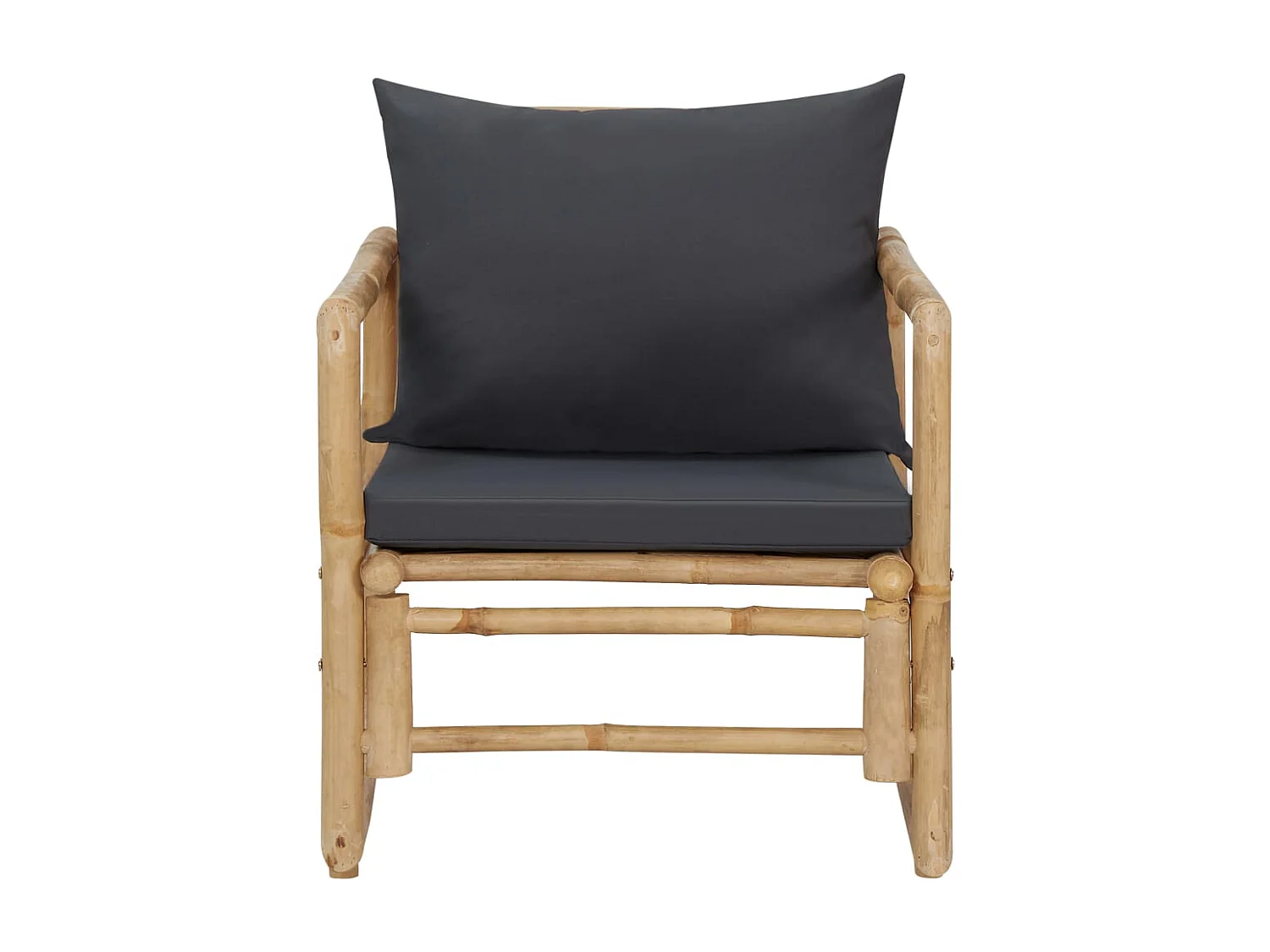 Salon de jardin 4 pcs avec coussins Bambou