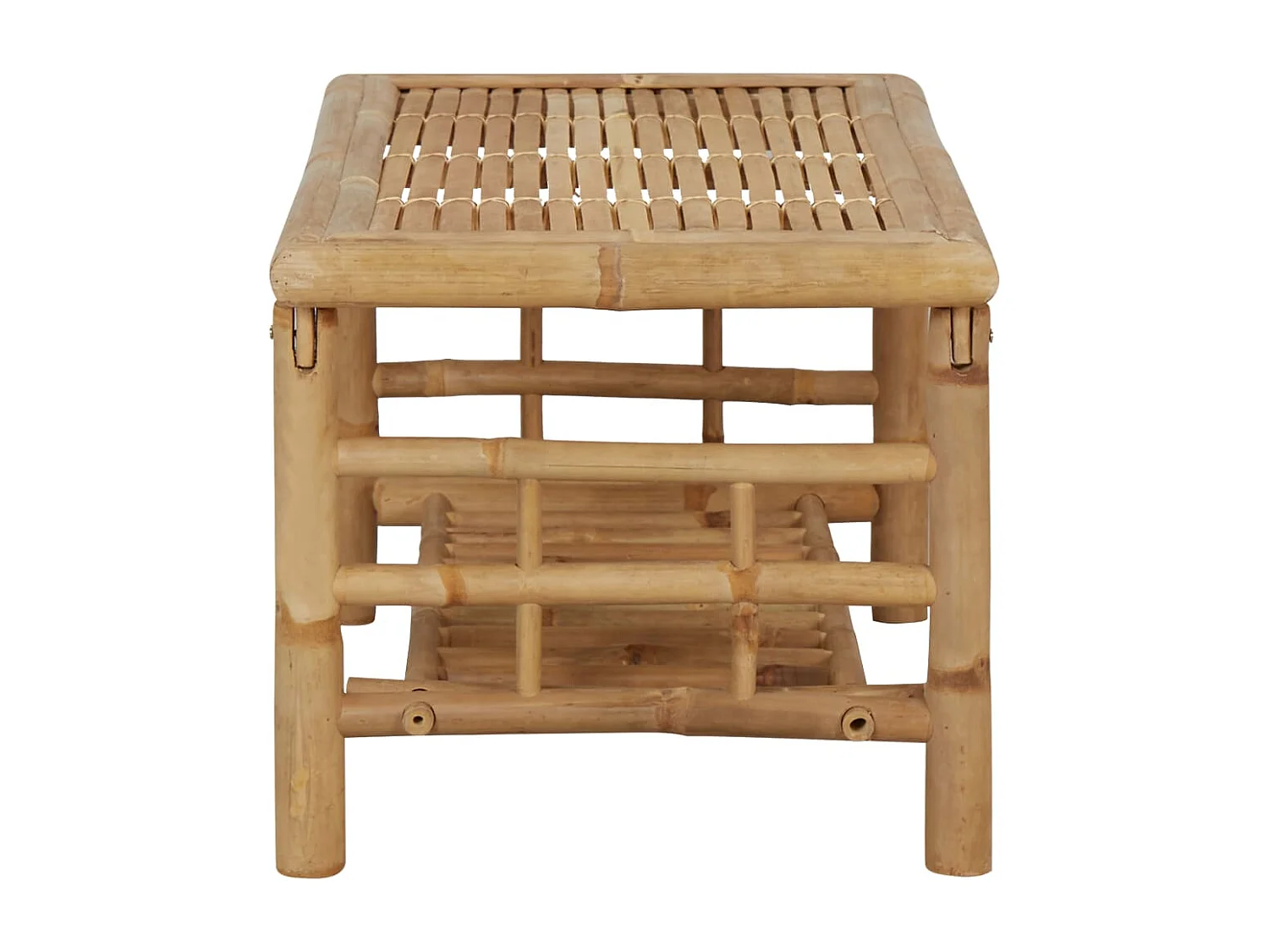 Salon de jardin 4 pcs avec coussins Bambou