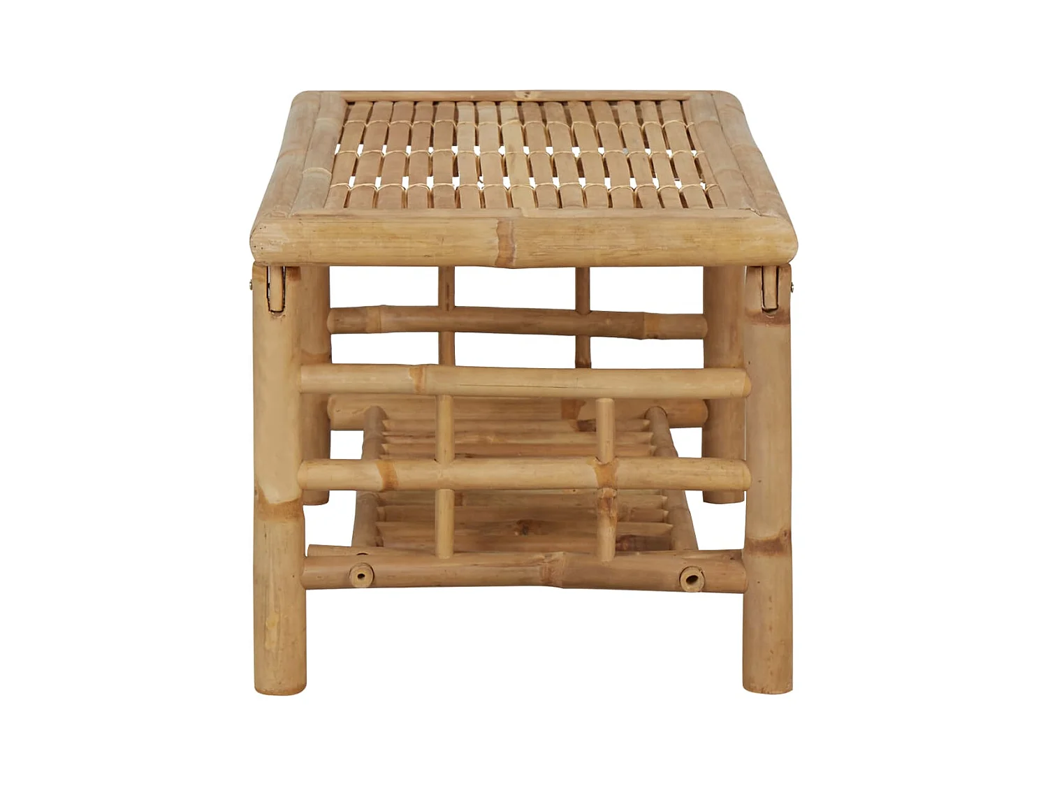 Salon de jardin 4 pcs avec coussins Bambou