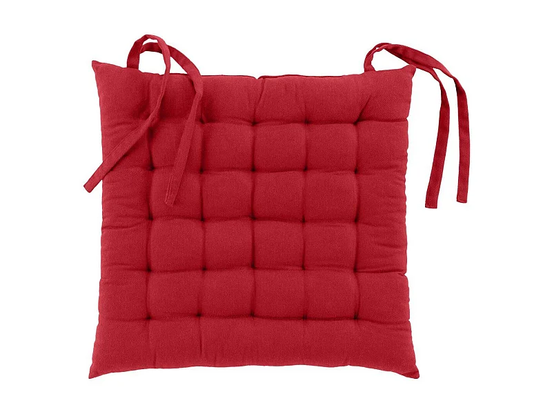 Gepolsterte Sitzfläche aus recycelter Baumwolle und Polyester 38 x 38 cm