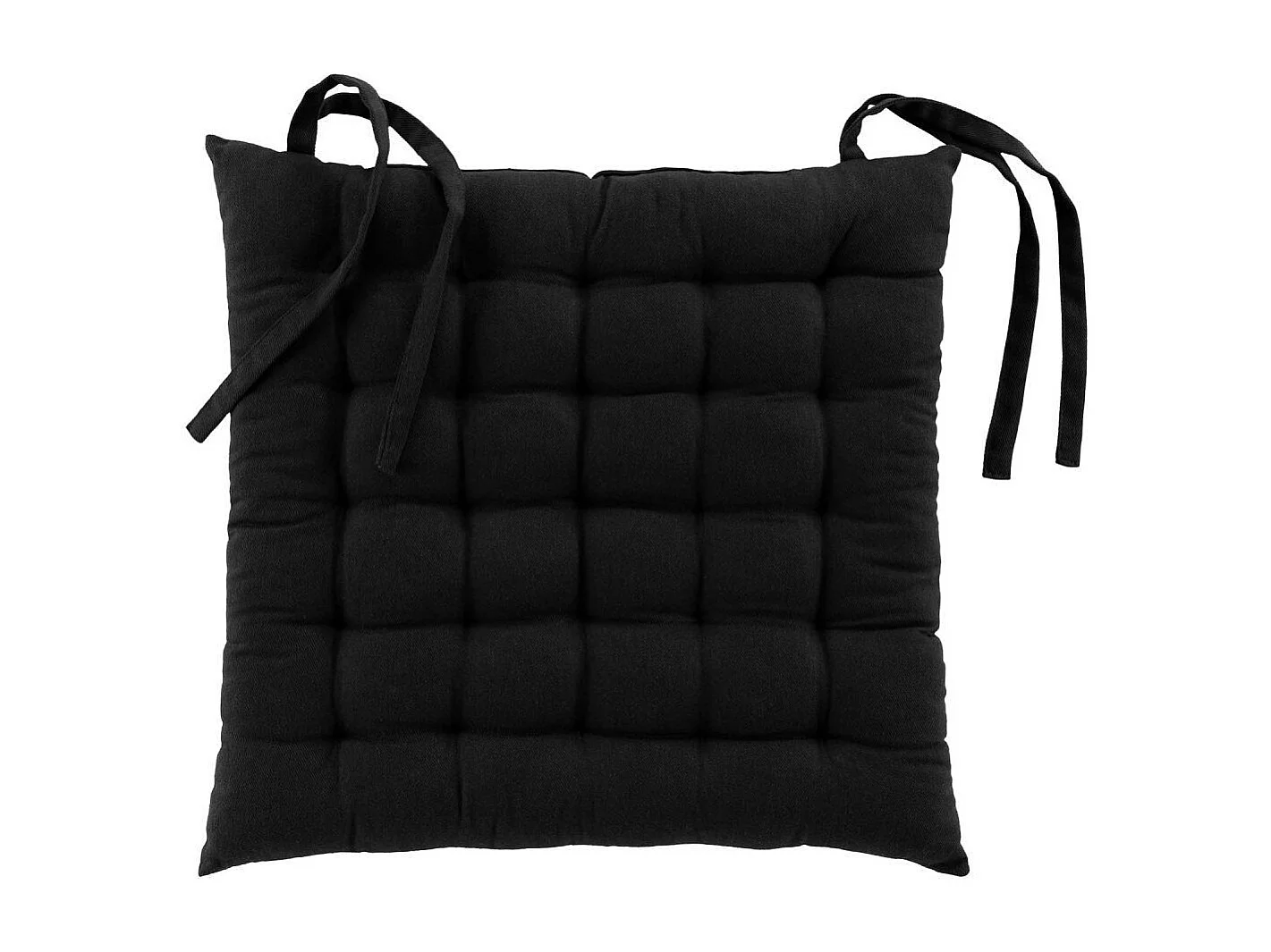 Gepolsterte Sitzfläche aus recycelter Baumwolle und Polyester 38 x 38 cm