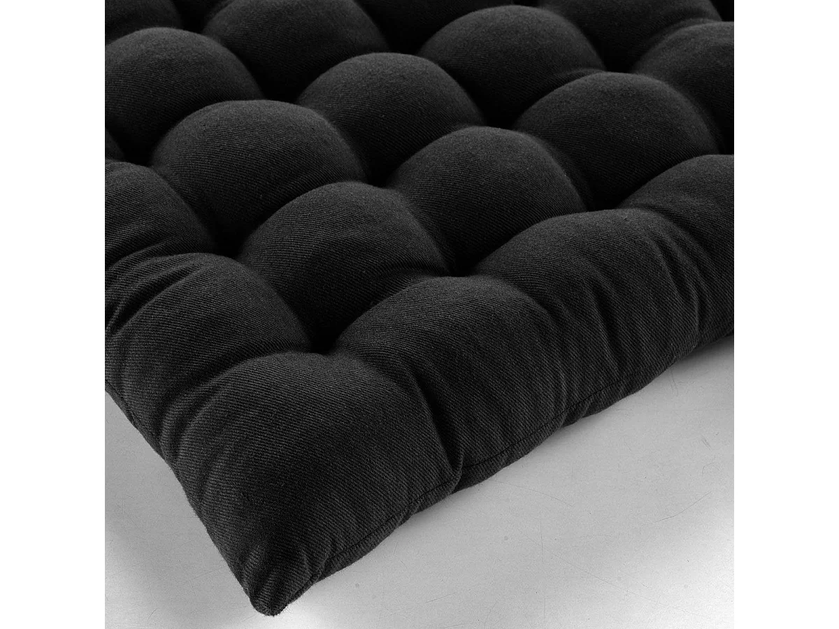 Gepolsterte Sitzfläche aus recycelter Baumwolle und Polyester 38 x 38 cm