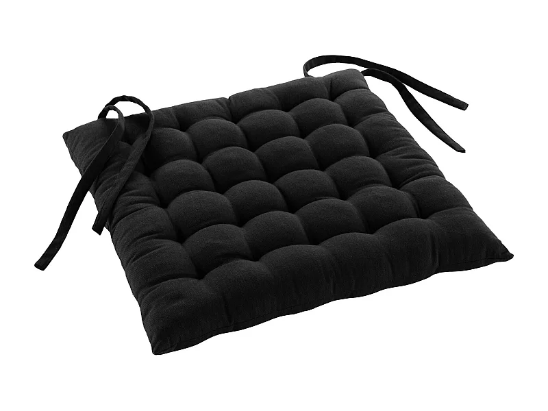 Coussin de Chaise "Twily" 38x38cm Noir