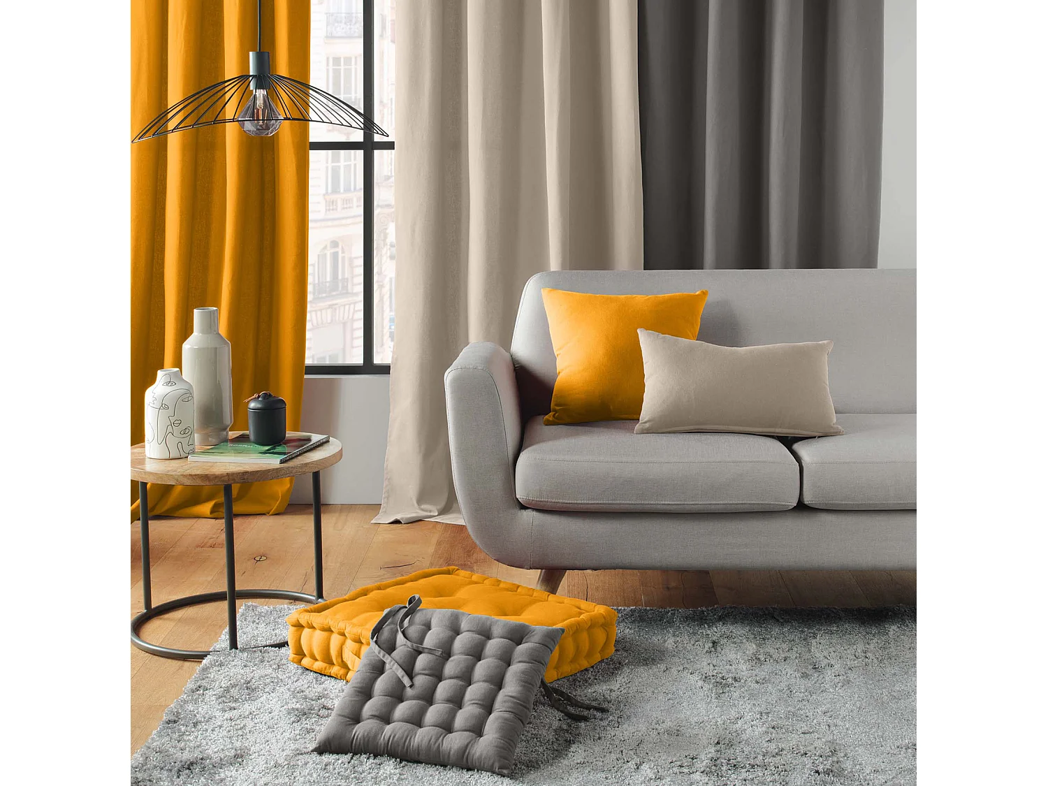 Coussin de Chaise "Twily" 38x38cm Gris